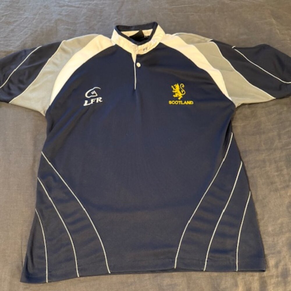 Live for Rugby Scotland Rugby Jersey – Size L – Navy/Gray/White